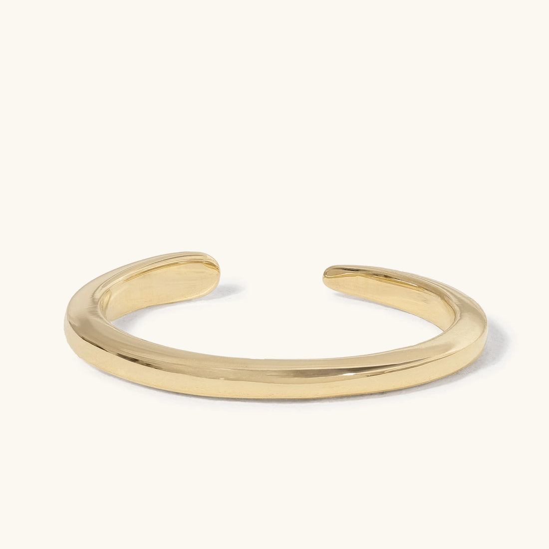 Open Tapered Cuff Plain Band Wedding Ring