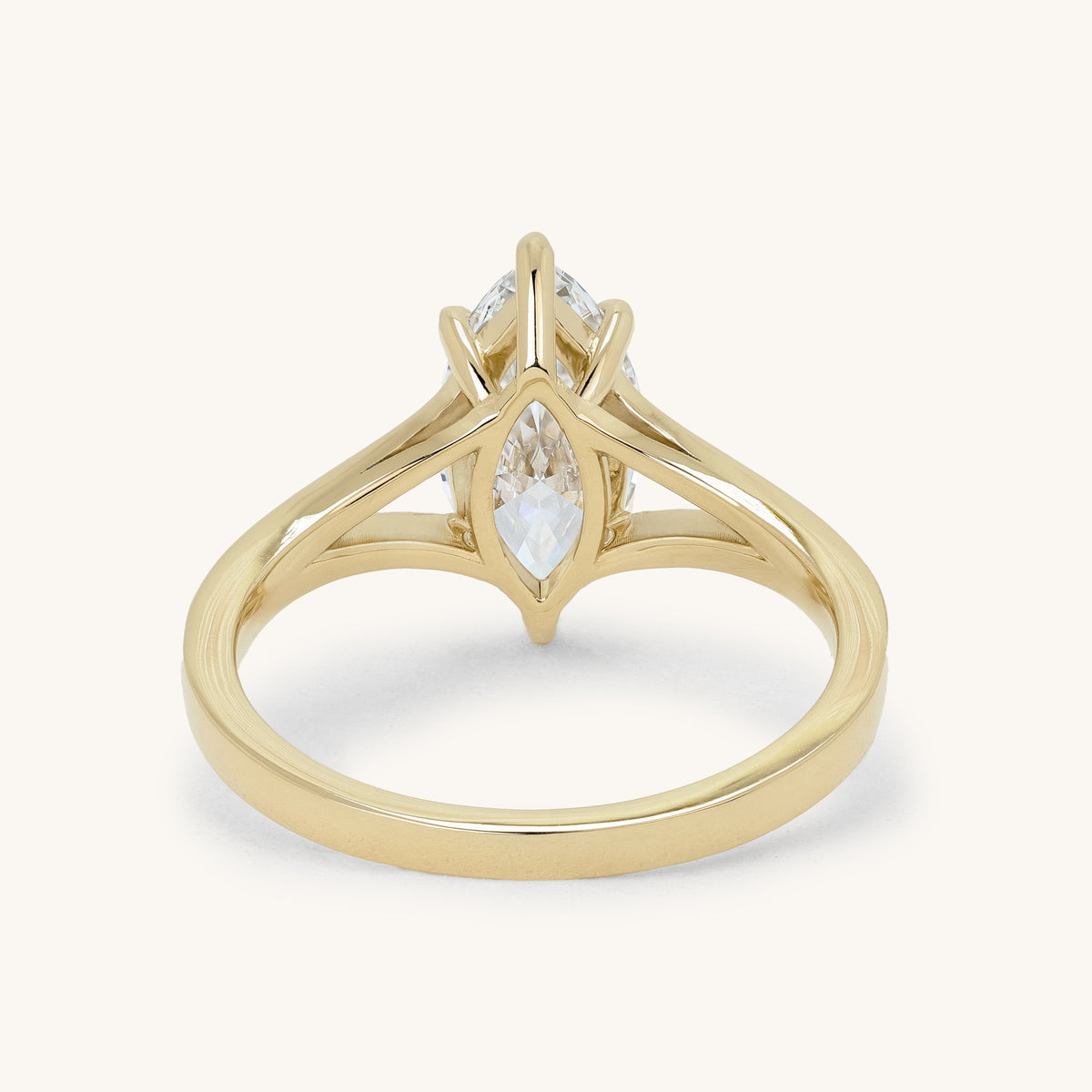 1.51ct Marquise Claw Solitaire with Split Shank Engagement Ring