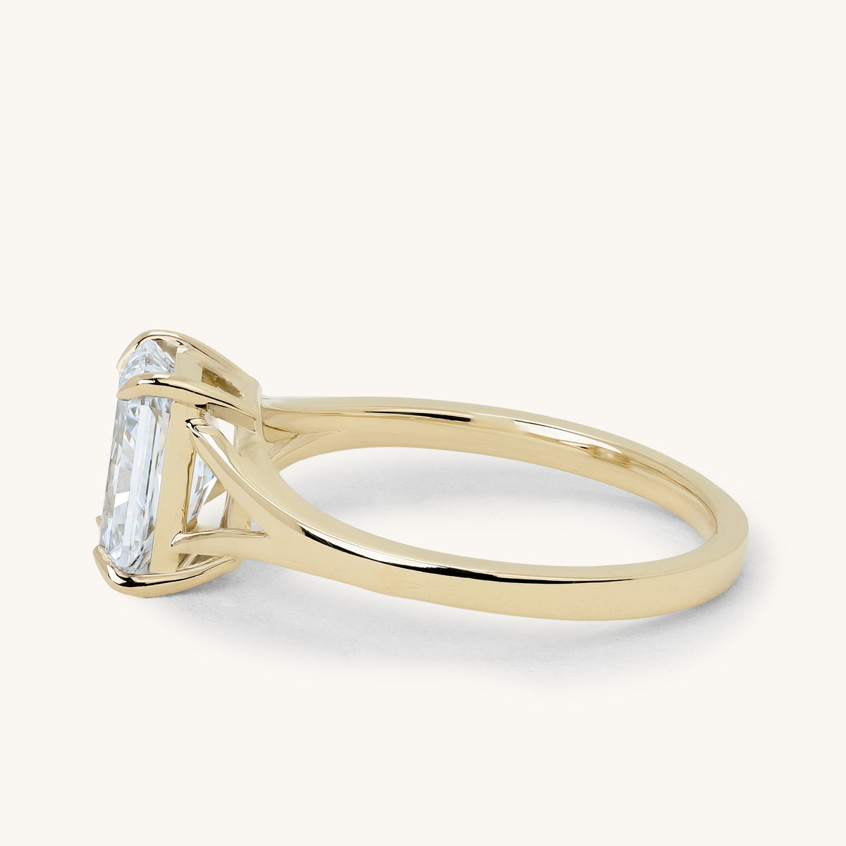 1.51ct Radiant Claw Solitaire with Split Shank Engagement Ring